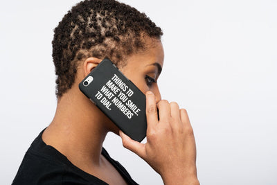 "MAD QUESTION ASKING" - iPhone 5, 5S, & 6 Case (BLACK)