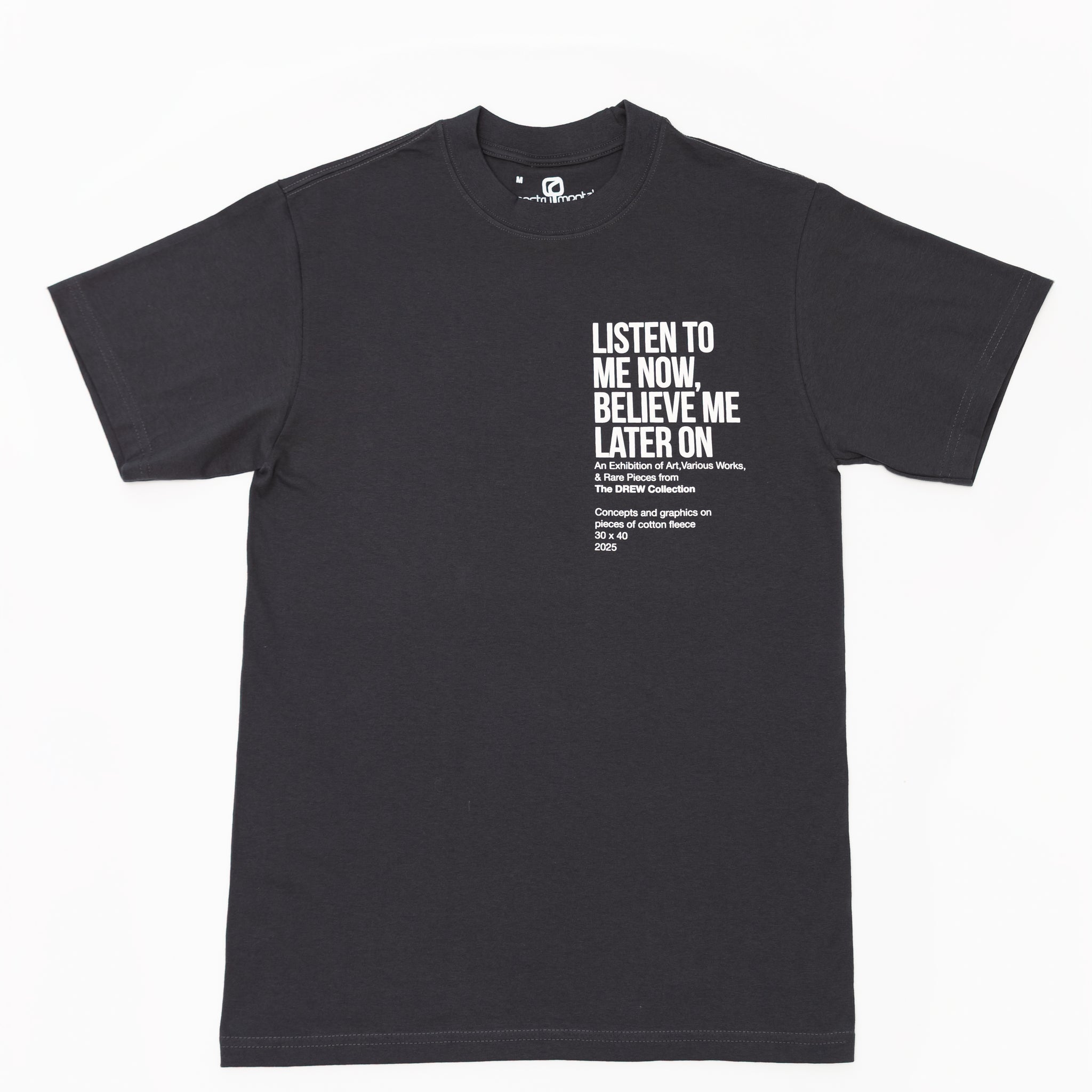 "LISTEN TO ME NOW, BELIEVE ME LATER ON" (GREY)