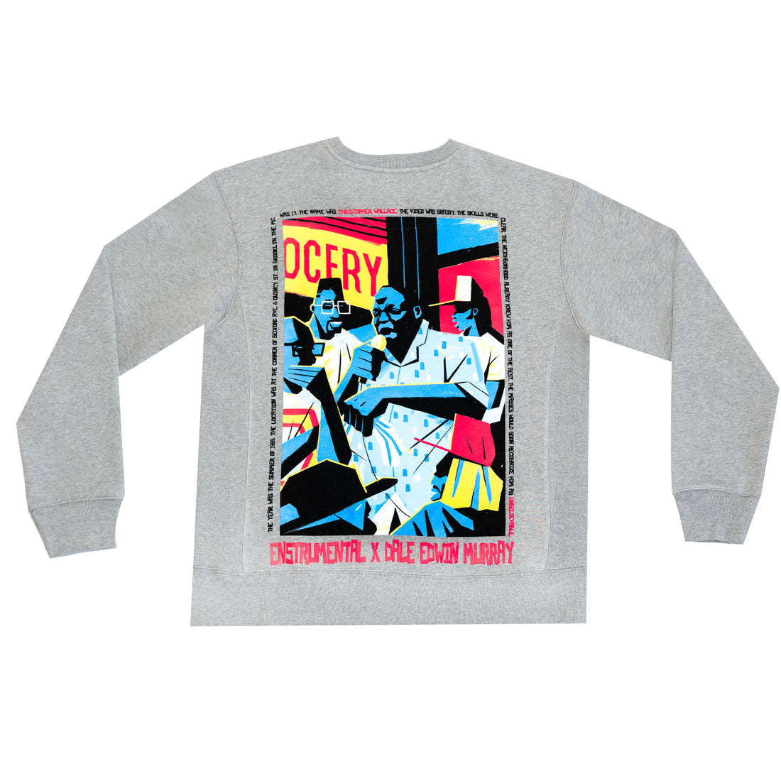"STORY TO TELL" – Enstrumental + Dale Edwin Murray - Crewneck (GREY)