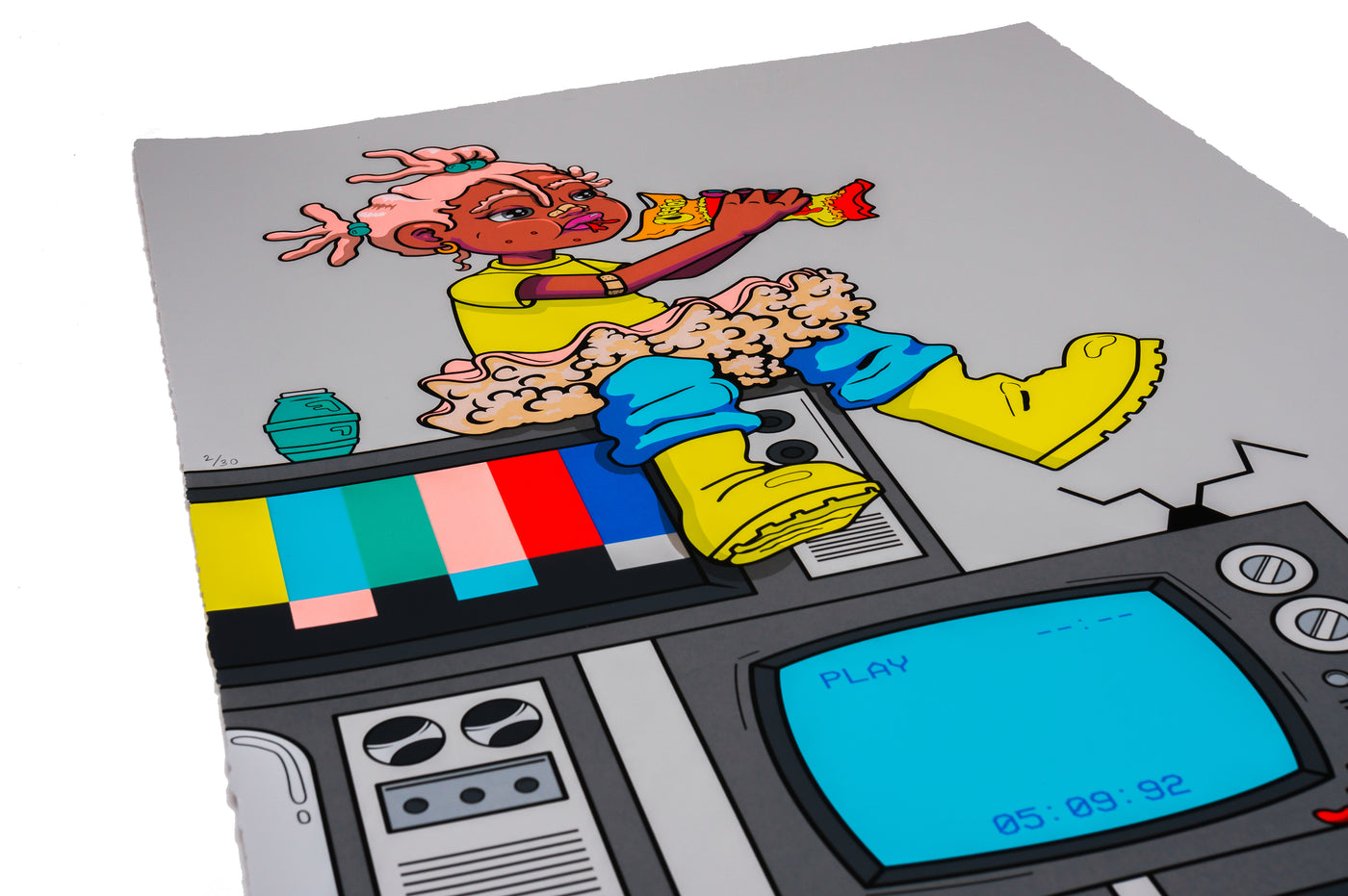 Bianca Pastel - "ON COLORED TV" Print - Regular Edition