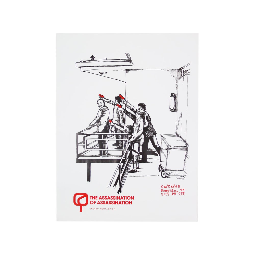 Enstrumental + Hebru Brantley - "The Assassination of Assassination - Pt. 1" Poster (2011)