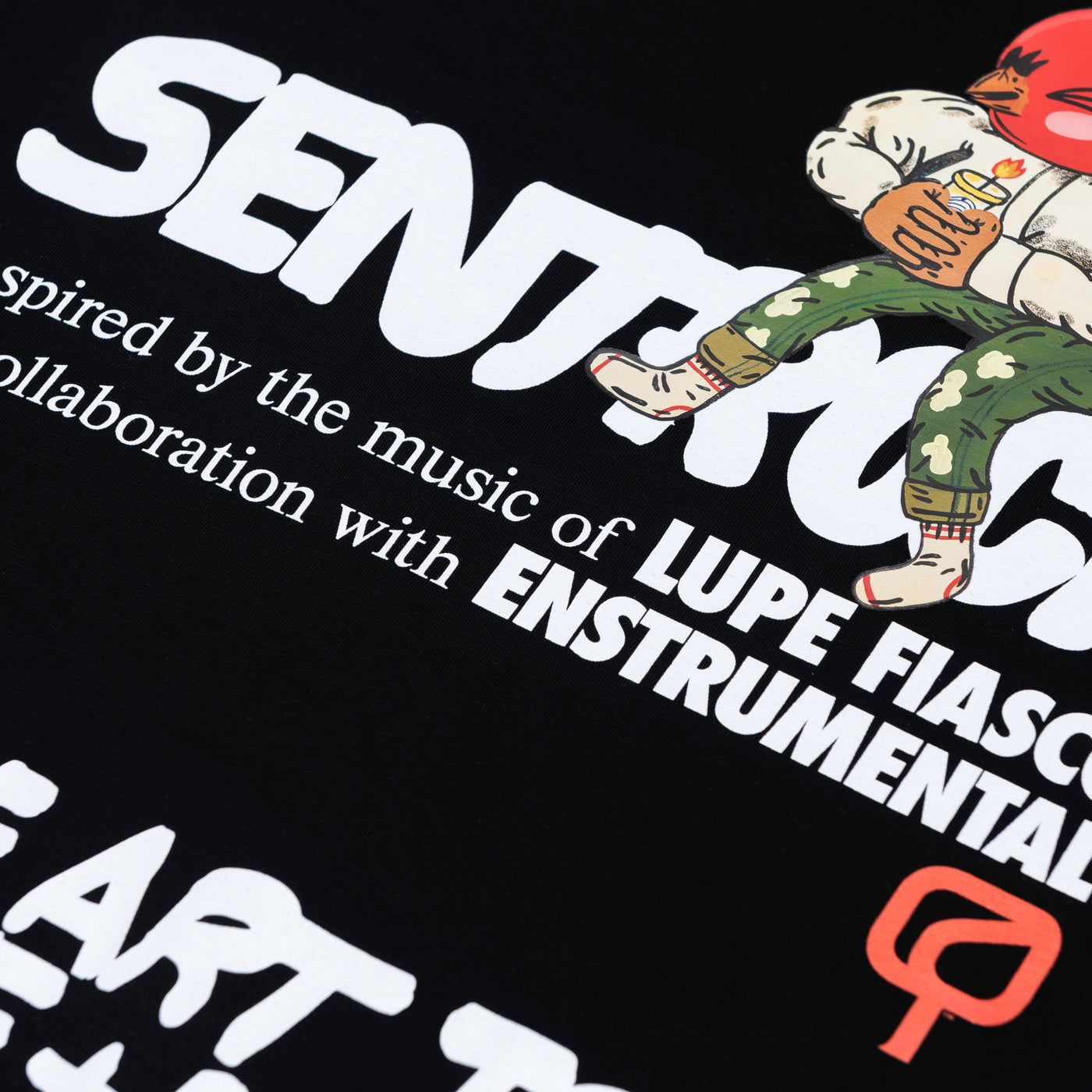 "A WESTSIDE BIRD'S EYE VIEW" - Enstrumental + Sentrock - Limited Edition Shirt (BLACK)