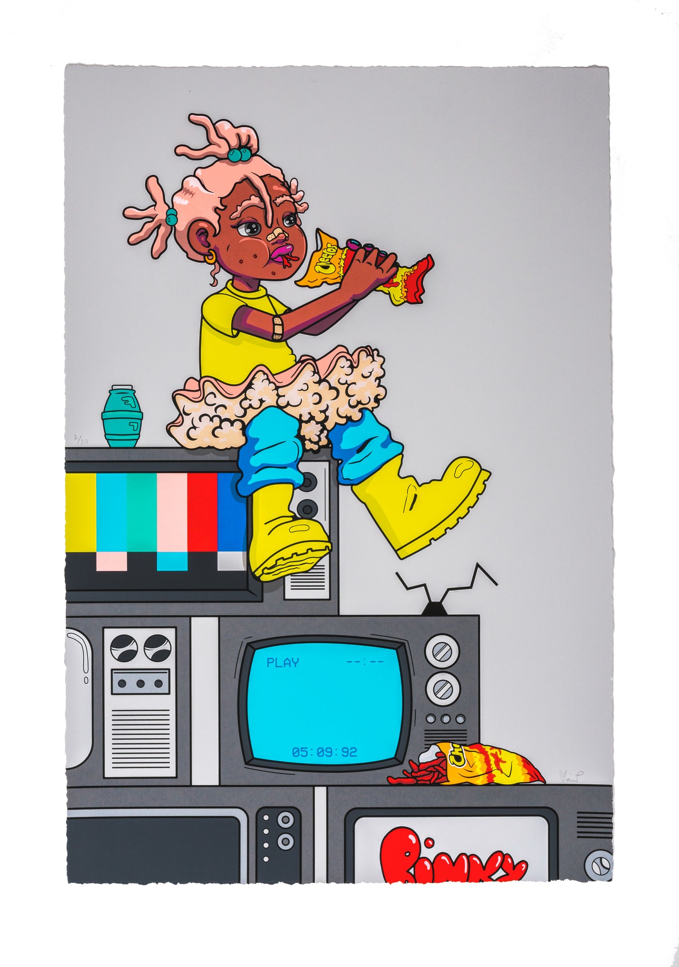 Bianca Pastel - "ON COLORED TV" Print - Regular Edition